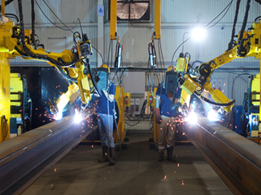 "Industrialised Process - Robotic Welding for strengthening steel plate and H-Pile, structural steel components "